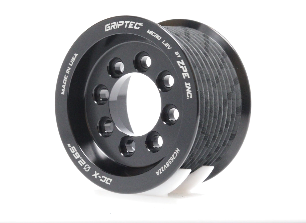 2.65" 10 Rib ZPE GripTec® 2pc HellCat L2V Black Pulley