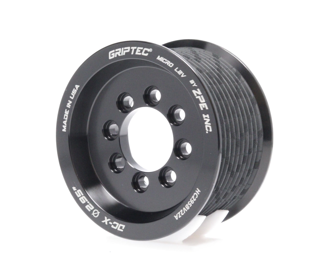 2.95" 10 Rib ZPE GripTec® 2pc HellCat L2V Black Pulley